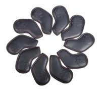 Chaussette De Tête De Batte De Golf - Casquette De Batte De Golf Imperméable, 10 Pièces De Protection Pour Fairway | Manchon Couvre-Tête Putter En Fer PU, Gaine De Protection Cape Clubhouse