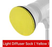 Chaussette diffuseur de lumière douce,7 pouces,180mm,6 couleurs,filtre en tissu pour montage Bowens,réflecteur Standard,diffuseur,plat d'ombre,grille en nid d'abeille - Type Yellow