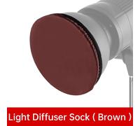 Chaussette diffuseur de lumière douce,7 pouces,180mm,6 couleurs,filtre en tissu pour montage Bowens,réflecteur Standard,diffuseur,plat d'ombre,grille en nid d'abeille - Type Brown