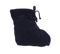 Chaussette en Fonte de Pied, Couverture D'orteil de Chaussette en Peluche Douce, éPaisse et Chaude Blanche, Protection de Chauffe-Pied RéGlable pour Femme et Homme Jambe Pied Cheville Bleu Foncé (M)