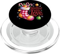 Chaussette en Sucre d'orge garnie d'amour PopSockets PopGrip pour MagSafe