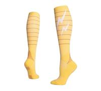 Chaussette Escrime, Équipement D'escrime, Confortables, Douces et Absorbantes, Chaussettes de Compression Hautes et Confortables pour Le Sport, Unisexes, pour Épée, Sabre et Fleuret(Yellow,M)