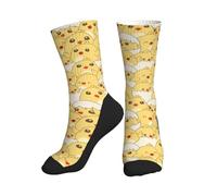 Chaussette Fantaisie Amusante pour Femme et Homme, Jolies Poules Mi-mollets, Chaussettes de Sport, Socquettes Décontractées, Poulets Mignons, Taille Unique