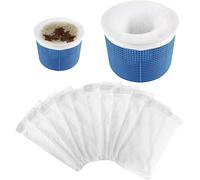 Chaussette Filtre Piscine,Chaussettes de Skimmer de Piscine,10 Pièces Pool Skimmer Socks pour Attraper Les Feuilles d'arbre,Piscine Et protégez la Piscine Propre