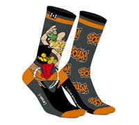 Chaussette Homme Astérix et Obélix Coton, 1 Paire de Chaussettes Fantaisie Homme, Haute et Respirante 39/42