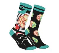 Chaussette Homme Chupa Chups Coton, 1 Paire de Chaussettes Fantaisie Homme, Haute et Respirante, Noir Taille 43/46