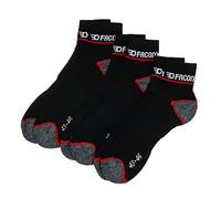 Chaussette Homme Coton - Lot de 3 - Chaussette de Travail Homme, Durable, Résistante, Noir, Taille 39/42