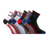 Chaussette Homme Coton - Lot de 6 - Socquettes Sport Homme, Résistantes, Douces, Gris Taille 43/46