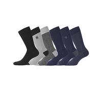 Chaussette Homme Coton Peigné Doux - Lot de 6 - Chaussettes Hautes Homme, Confortables