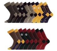 Chaussette Homme Coton peigné - Lot de 9 - Chaussettes Hautes Homme, Noir Taille 43/46