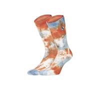 Chaussette Homme Dragon Ball Z, 1 Paire de Chaussette Haute Tie & Dye, Confortable et Douce, Bleu, Orange, Blanc, Taille 43/46