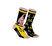 Chaussette Homme Dragon Ball Z Coton, 1 Paire de Chaussettes Fantaisie Homme Buu, Respirante et Originale, Jaune Taille 43/46