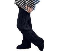 Chaussette Homme Femme,Chaussettes Chaudes d'hiver pour la Maison Couvre Jambes Chaussettes au Genou Pantalons en Laine épaisse jambières Chaussettes Extensibles Douces et à la Mode