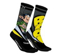 Chaussette Homme Gaston Lagaffe Coton, 1 Paire de Chaussettes Fantaisie Homme, Haute et Respirante 43/46