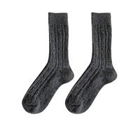 Chaussette Homme Haute Femme,Chaussettes d'hiver Chaudes en Laine épaisse pour Femmes et Hommes Chaussettes Thermiques Confortables Chaussettes Douces et texturées pour Temps Froid
