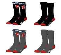 Chaussette Homme La Vache Qui Rit, Chaussettes Homme Coton, Douces et Confortables (Lot de 4), Gris Taille 43/46