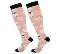 Chaussette Homme Moutons Rainbow Chaussettes Montantes Marche 50Cm