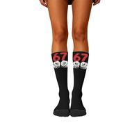 Chaussette Homme Noel Moche, Chaussettes Hautes Festives à Motif Givré pour Une éLéGance DéContractéE Et des Moments De DéTente Confortables en Toutes Saisons avec Ces Bas Chauds Et Extensibles