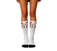 Chaussette Homme Noel Moche, Chaussettes Hautes Festives à Motif Givré pour Une éLéGance DéContractéE Et des Moments De DéTente Confortables en Toutes Saisons avec Ces Bas Chauds Et Extensibles