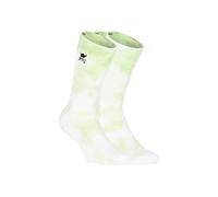 Chaussette Homme One Piece, 1 Paire de Chaussette Haute Tie & Dye, Confortable et Douce, Vert, Blanc, Taille 43/46