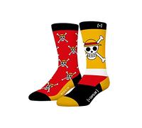 Chaussette Homme One Piece Coton, 1 Paire de Chaussettes Fantaisie Homme, Originale et Respirante, Noir, Rouge, Jaune, Blanc, Taille 43/46