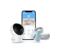 Chaussette Intelligente eufy S340 | Suit le sommeil, le rythme cardiaque, l'oxygène, caméra 2K, détection IA des pleurs, panorama et inclinaison, sans frais