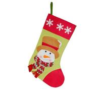 Chaussette Noël Décoration Cheminée, style to 2, Grand | Polyester, renne, feutre, motifs festifs, Père Noël, bonhomme neige, ambiance Noël, pour le salon