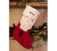 Chaussette Noël personnalisable Père Noël rouge TU