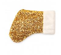 Chaussette Noël Sequin, Style Américain, Doré, 18 * 39 | fibre polyester, décoration festive, cheminée, sac caau, style européen, sequin, esprit Noël, pour la chambre