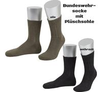 CHAUSSETTE ORIGINALE DE LA Bundeswehr / bas semelle en peluche bw...