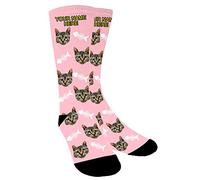 Chaussette Personnalisé Photo,Chaussette Personnalisable,Mettez le chien, le chat et les autres animaux de compagnie dans une chaussette