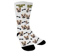Chaussette Personnalisé Photo,Chaussette Personnalisable,Mettez le chien, le chat et les autres animaux de compagnie dans une chaussette
