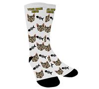 Chaussette Personnalisé Photo,Chaussette Personnalisable,Mettez le chien, le chat et les autres animaux de compagnie dans une chaussette