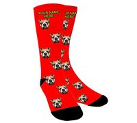 Chaussette Personnalisé Photo,Chaussette Personnalisable,Mettez le chien, le chat et les autres animaux de compagnie dans une chaussette
