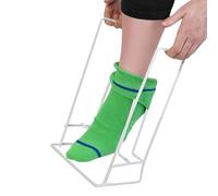 Chaussette pour attirer plus facilement - dans une serrure en métal, design ergonomique, non slip | idéal pour les personnes âgées à mobilité limitée ou problèmes de dos, simple et