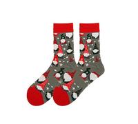 Chaussette sans Couture Vintage- Chaussettes Randonnée Femme De Noël pour Femmes Bas Mi-Longs Base