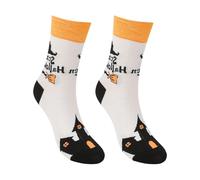 Chaussette Thermique Vintage, Chaussettes Humour Femme Fantaisie Citrouille SorcièRe Halloween Mi-Mollet Style DéContracté pour Les FêTes Costumées