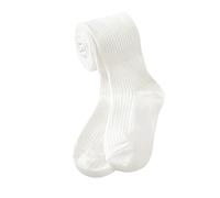 Chaussette Tricoté Legging Doublé Polaire Enfant Fille Chaud Hiver 1-8 Ans Legging Fille Taille Elastique Thermique Printemps Confortable Stretch Skinny Chic Pas Cher Casual (White, 6-8 Years)