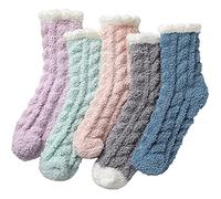 Chaussette Vosges Merinos Cocooning Antidérapante Plus Chaudes Amusantes Orteil Longue Sans Elastique Laine Noel Hautes Originales Grosses Chasse Noël Bas Type Collants Dépareillées Crazysocks