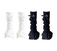 Chaussettes 2 Jambes, Chaussettes De Veau En Dentelle, Jambières De Mode, Jambières Pour Femmes, Accessoires Lolita, Jambières Y2K