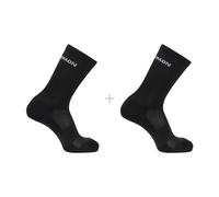 Salomon - Evasion Crew 2-Pack - Chaussettes multifonctions - EU 36-38 - black / black