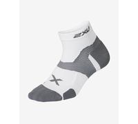 Chaussettes 2XU Vectr Cushion 1/4 Crew blanc gris - XL