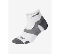Chaussettes 2XU Vectr Light Cush 1/4 Crew gris blanc - XL