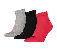 Puma - Quarter Plain 3P, Chaussettes de Sport - Mixte Adulte, Lot de 3, Multicolore, 39-42