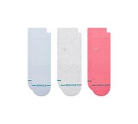 Chaussettes 3 paires stance icon quarter multicolore femme