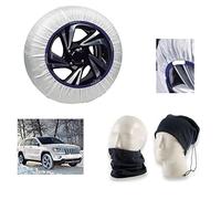 Chaussettes À Neige pour Pneu 255/70 R18 CALZANEVE Taille XXL pour Les Roue DE Voiture Neige ET Glace en Tissu INNOVANT ET LÉGER APPROUVÉ