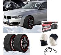 Chaussettes À Neige pour PNEUS-Roues 225/55 R18 Taille XL ADAPTÉ AUX Routes DE Glace ET ENNEIGÉES Dispositif DE SÉCURITÉ en Tissu ANTIDÉRAPANT 3D Maranello SUPERX pour VOITURES-SUV-VANS-CAMPERS-4X4
