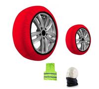 Chaussettes À Neige pour Roue 225/40 R18 Cercle 18 Mesure L APPROUVÉ pour LA Glace Voiture,SUV,4X4,Van 1 Paire=2 PIÈCES ANTIDÉRAPANTES ADAPTÉ AUX SECTEURS Routiers Mixtes