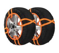 Chaussettes à neige pour voiture | Chaussettes de neige pour pneus de voiture | Housse antidérapante pour pneus de voiture avec bandes réfléchissantes d'avertissement