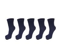 Chaussettes à Orteils 5 Paires De Chaussettes Longues À Cinq Orteils For Hommes, Chaussettes De Sport Décontractées, Sueur, Doigts Séparés, Bas Noirs Et Blancs, Tube En Coton À La Cheville(Deep Blue)